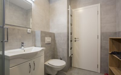 Bathroom interior in renovated apartment Bathroom interior in renovated apartment